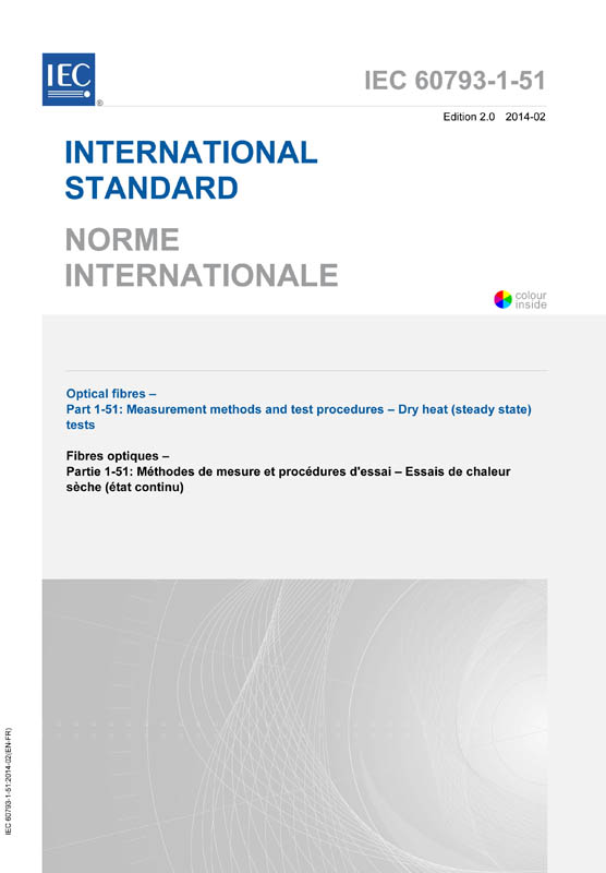 Cover IEC 60793-1-51:2014